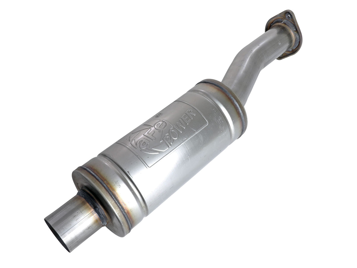 aFe Vulcan Series 409 Stainless Steel Resonator Upgrade Pipe - 49C43132