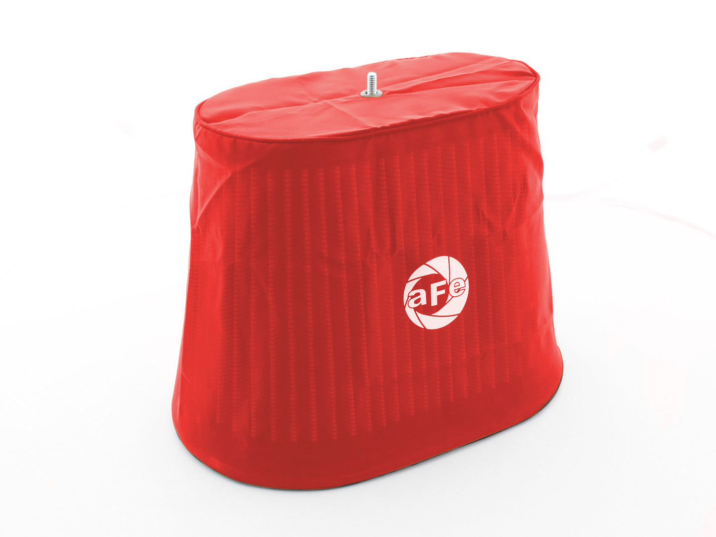 aFe Magnum SHIELD Fine-Woven Nylon Pre-Filter Red - Item Height 4 in, Shape Oval Tapered