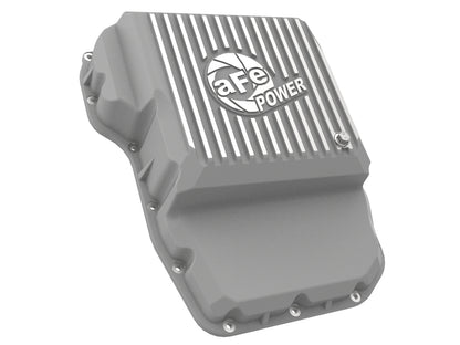 aFe Street Series Transmission Pan Raw w/ Machined Fins - Dodge/Ram 2007-2024 6.7L