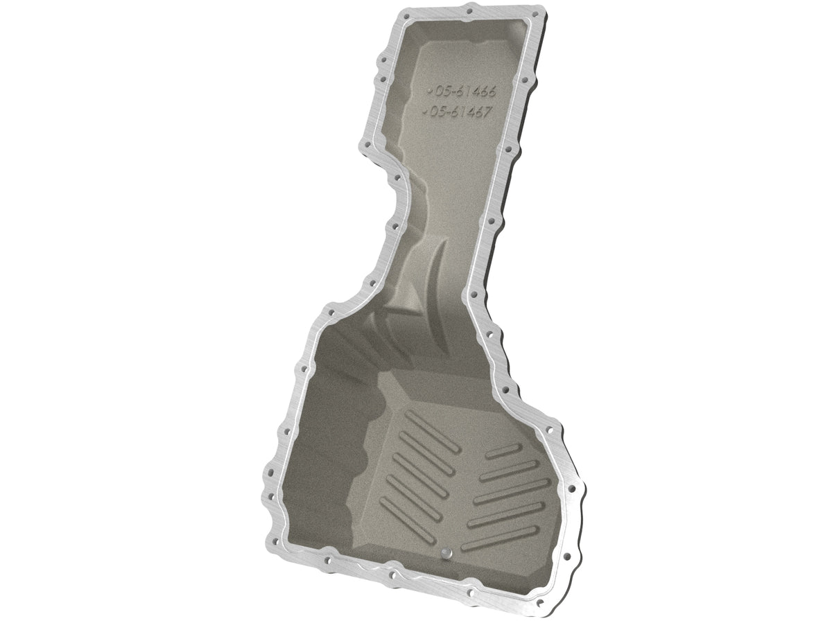 aFe Street Series Engine Oil Pan Raw w/ Machined Fins - Chevy/GMC 2017-2019 6.6L