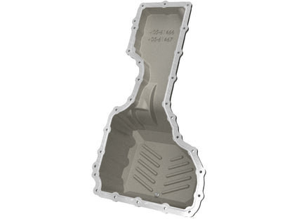 aFe Street Series Engine Oil Pan Raw w/ Machined Fins - Chevy/GMC 2017-2019 6.6L