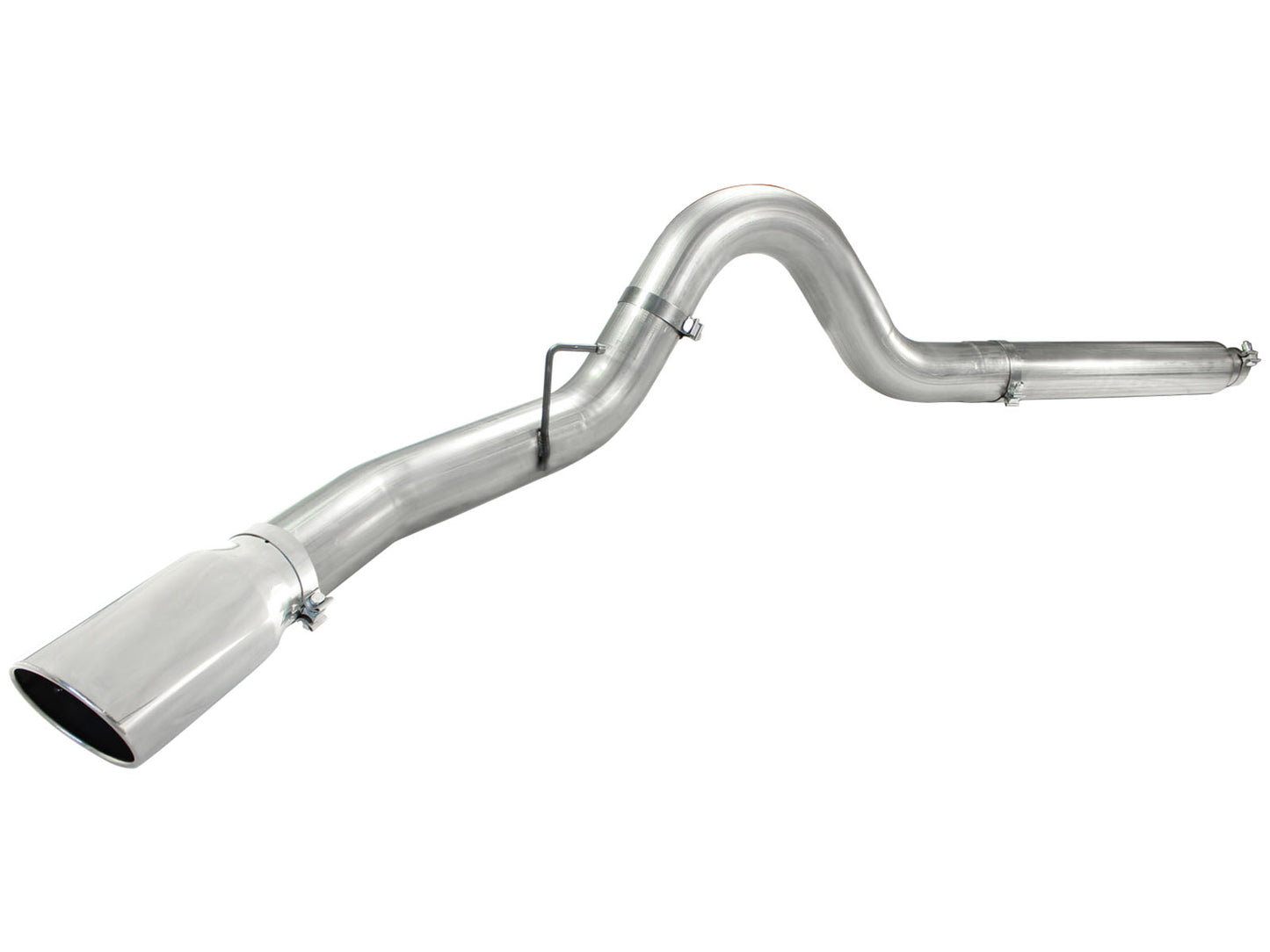 aFe ATLAS 5 IN Aluminized Steel DPF-Back Exhaust System w/Polished Tip - Ford 2008-2010 6.4L
