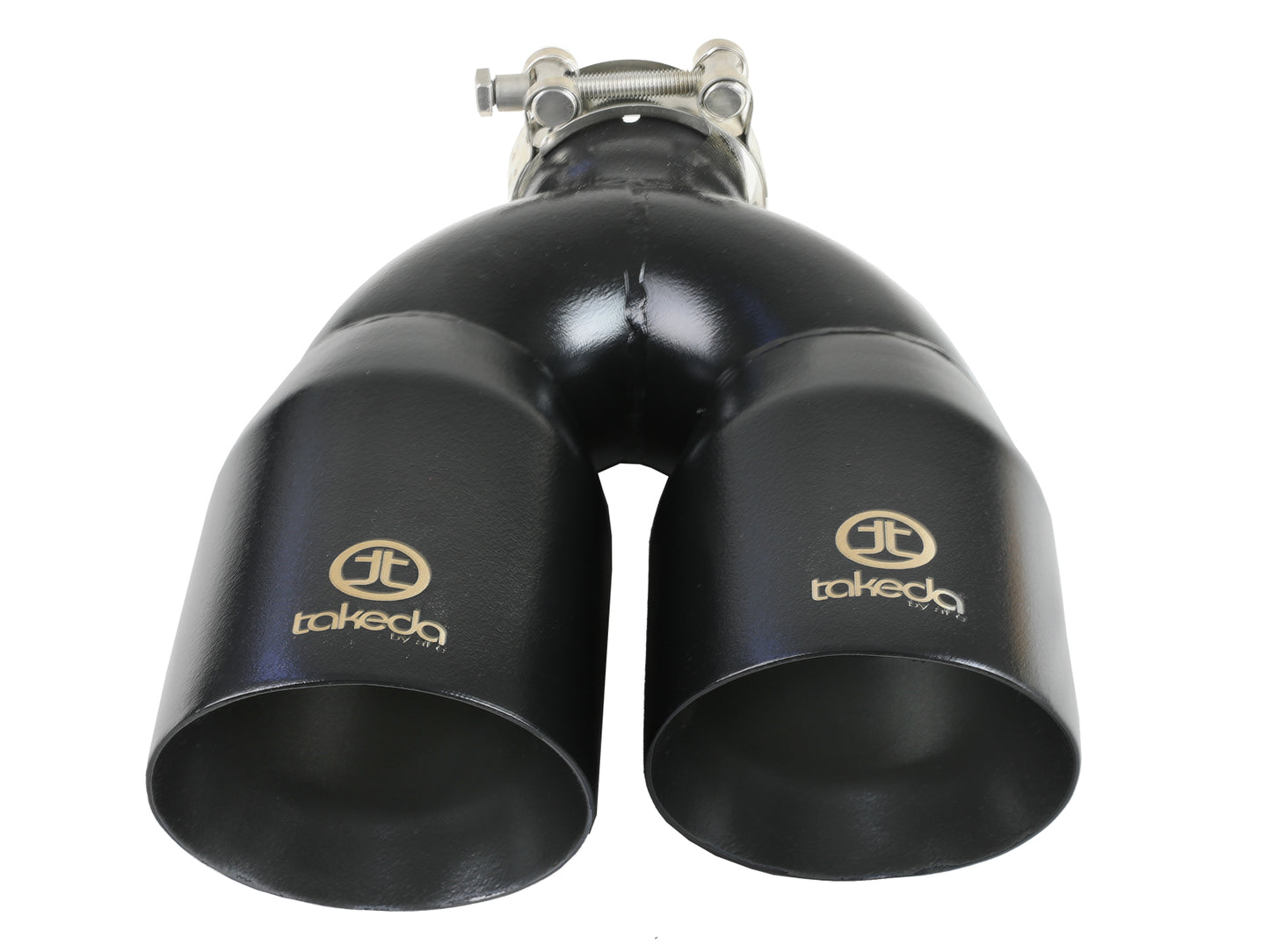 aFe Takeda 304 Stainless Steel Clamp-on Exhaust Tip Black - 49T25484-B121