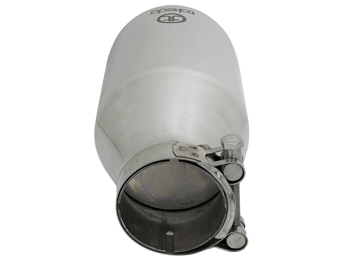 aFe Takeda 304 Stainless Steel Clamp-on Exhaust Tip Polished - 49T25454-P09