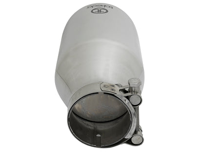 aFe Takeda 304 Stainless Steel Clamp-on Exhaust Tip Polished - 49T25454-P09