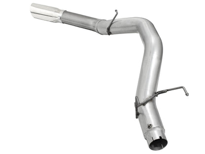 aFe ATLAS 5 IN Aluminized Steel DPF-Back Exhaust System w/Polished Tip - Ram 2013-2018 6.7L - 49-02039-P