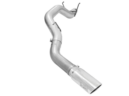 aFe ATLAS 5 IN Aluminized Steel DPF-Back Exhaust System w/Polished Tip - Ram 2013-2018 6.7L - 49-02039-P