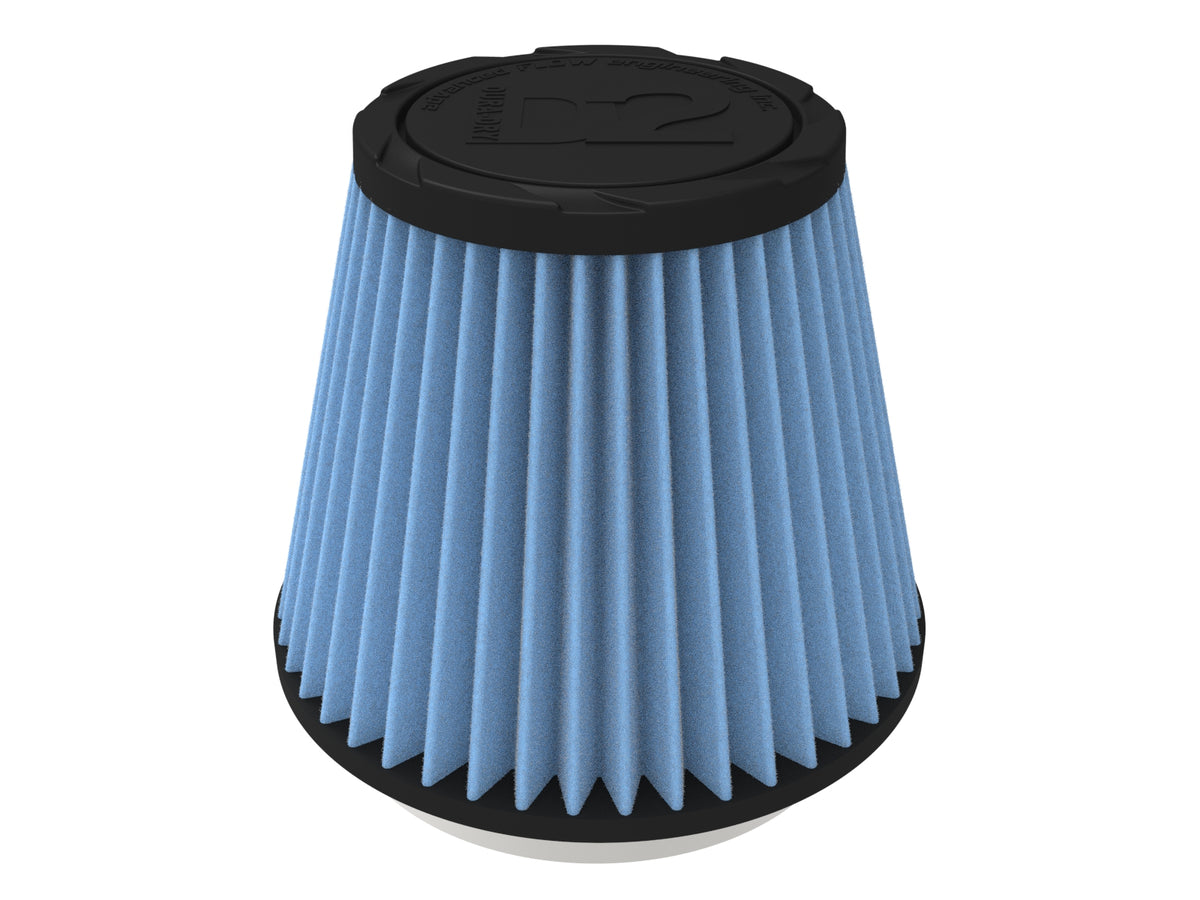 aFe Universal Clamp-On Air Filter w/ D2 Dura-Dry Media - 21-40505V