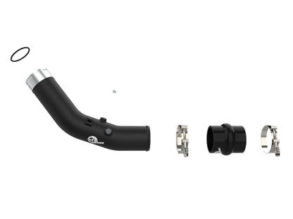 aFe BladeRunner 3 IN Aluminum Hot Charge Pipe Black - Ford 2023-2026 6.7L
