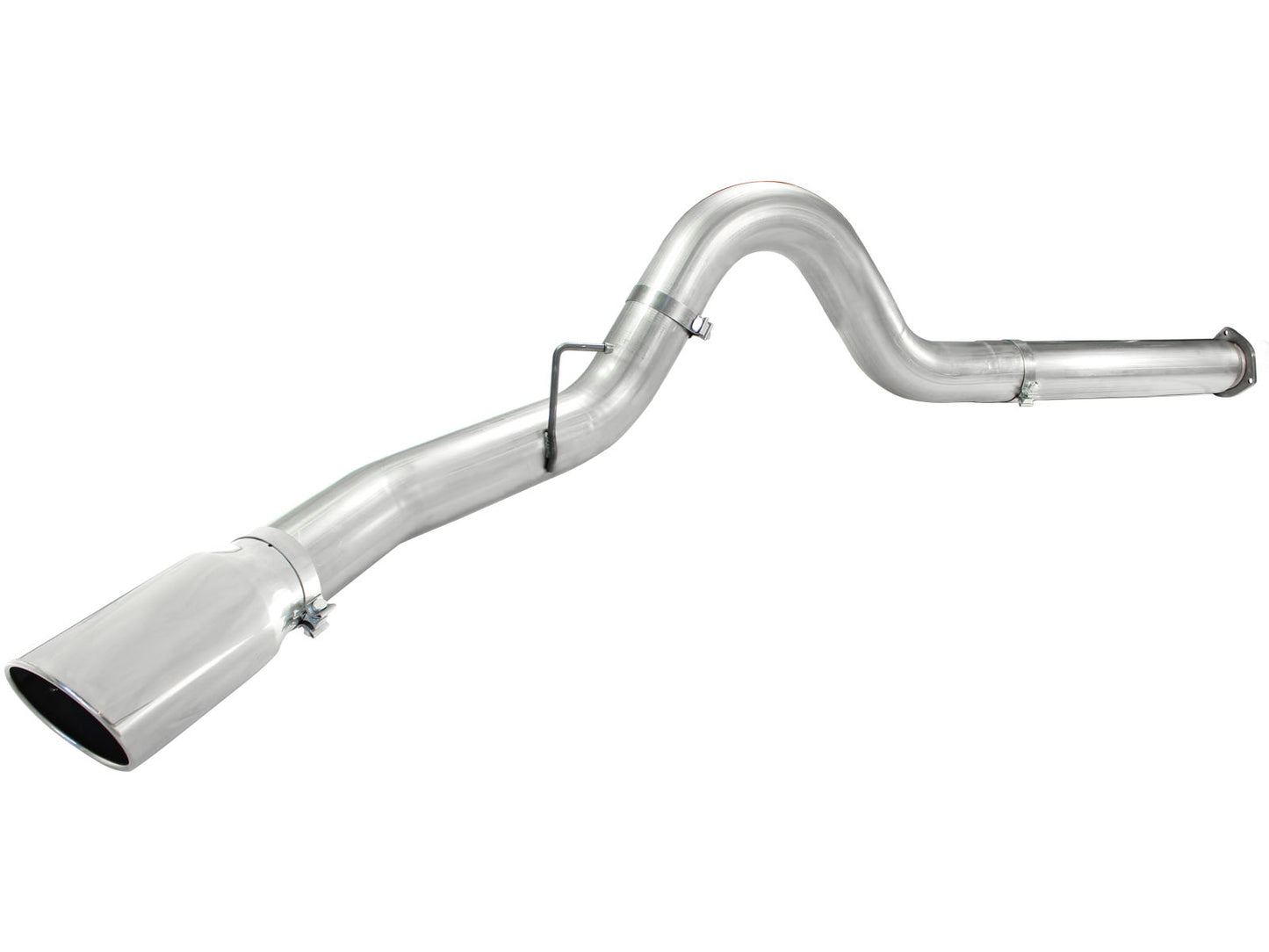 aFe ATLAS 5 IN Aluminized Steel DPF-Back Exhaust System w/Polished Tip - Ford 2011-2014 6.7L