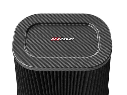 aFe Track Series Intake Replacement Air Filter w/ Black Pro 5R Media - Blue, Flange Inside Diameter 7.50 x 5.50 in