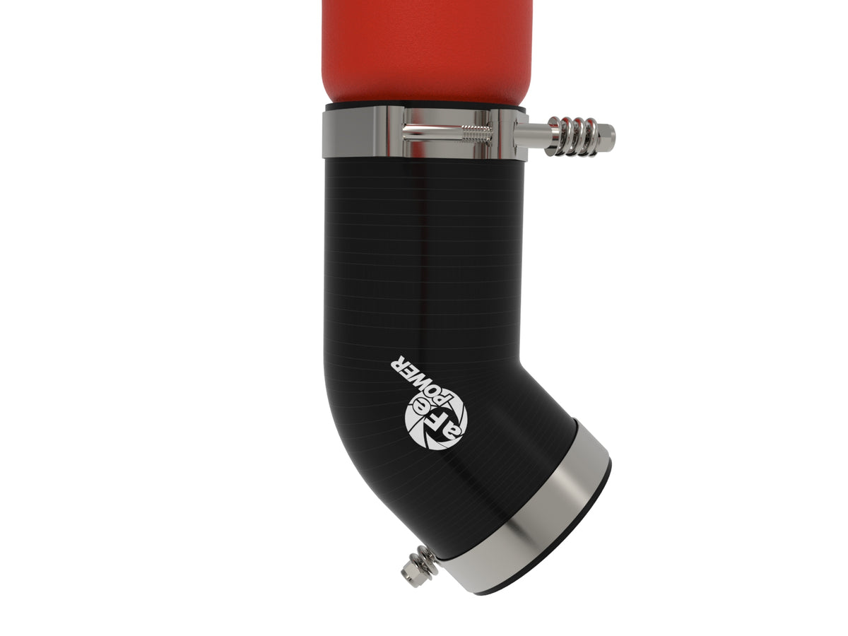 aFe BladeRunner Aluminum Hot and Cold Charge Pipe Kit Black - Ram 2025-2026 6.7L - Red