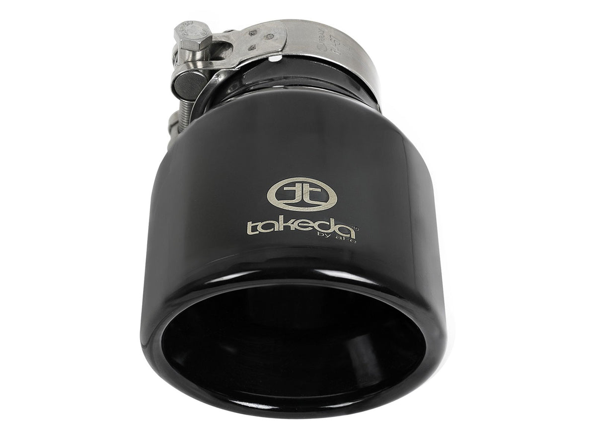 aFe Takeda 304 Stainless Steel Clamp-on Exhaust Tip Black - 49T25404-B061