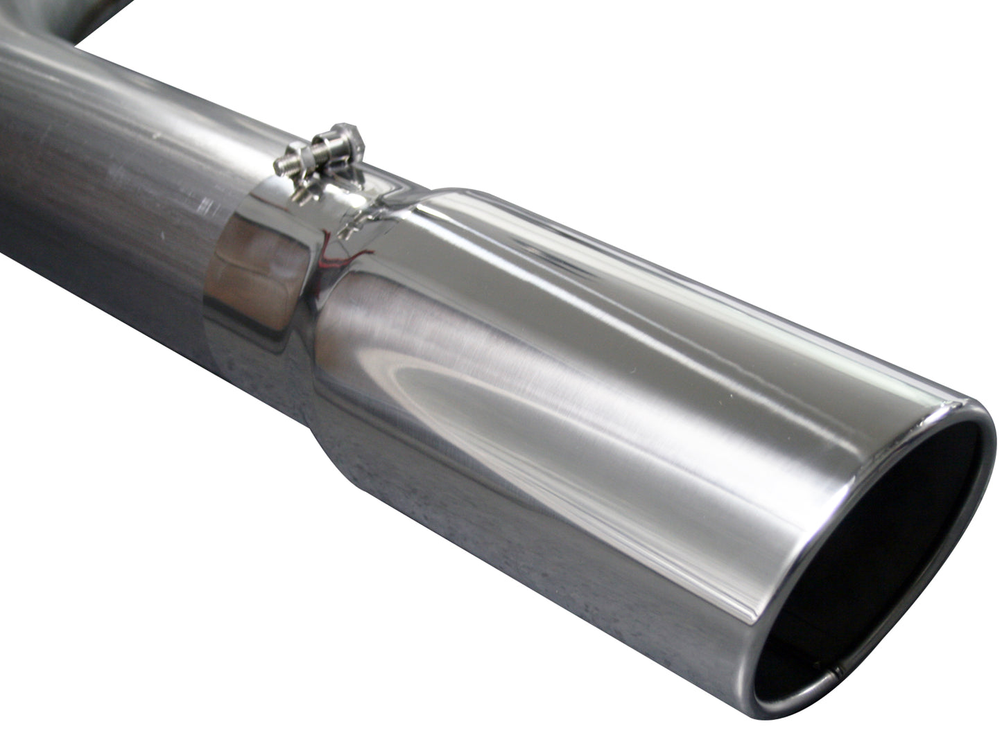 aFe Large Bore-HD 5 IN 409 Stainless Steel Cat-Back Exhaust System w/ Polished Tip