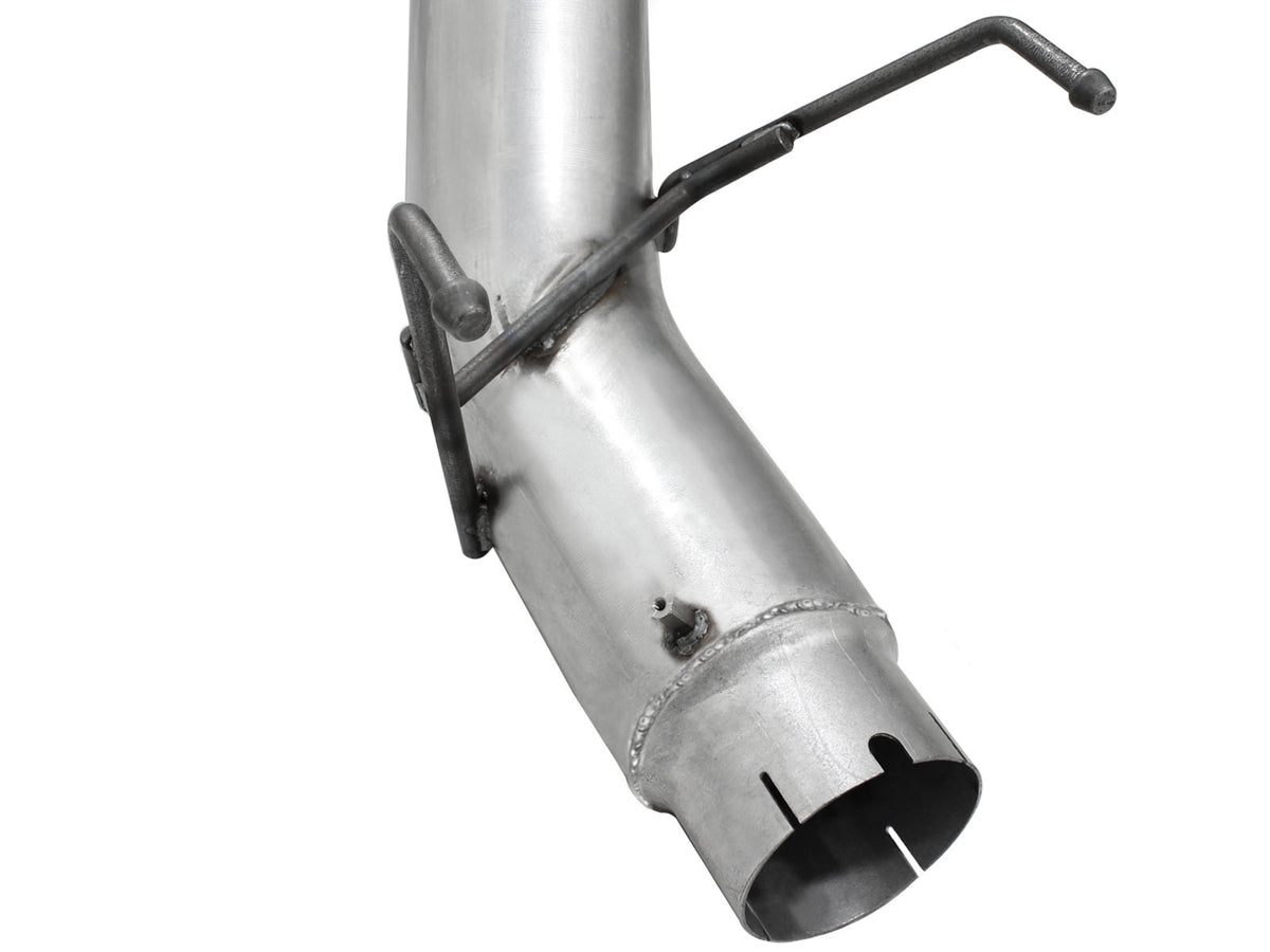 aFe ATLAS 5 IN Aluminized Steel DPF-Back Exhaust System w/Polished Tip - Ram 2013-2018 6.7L - 49-02039-P
