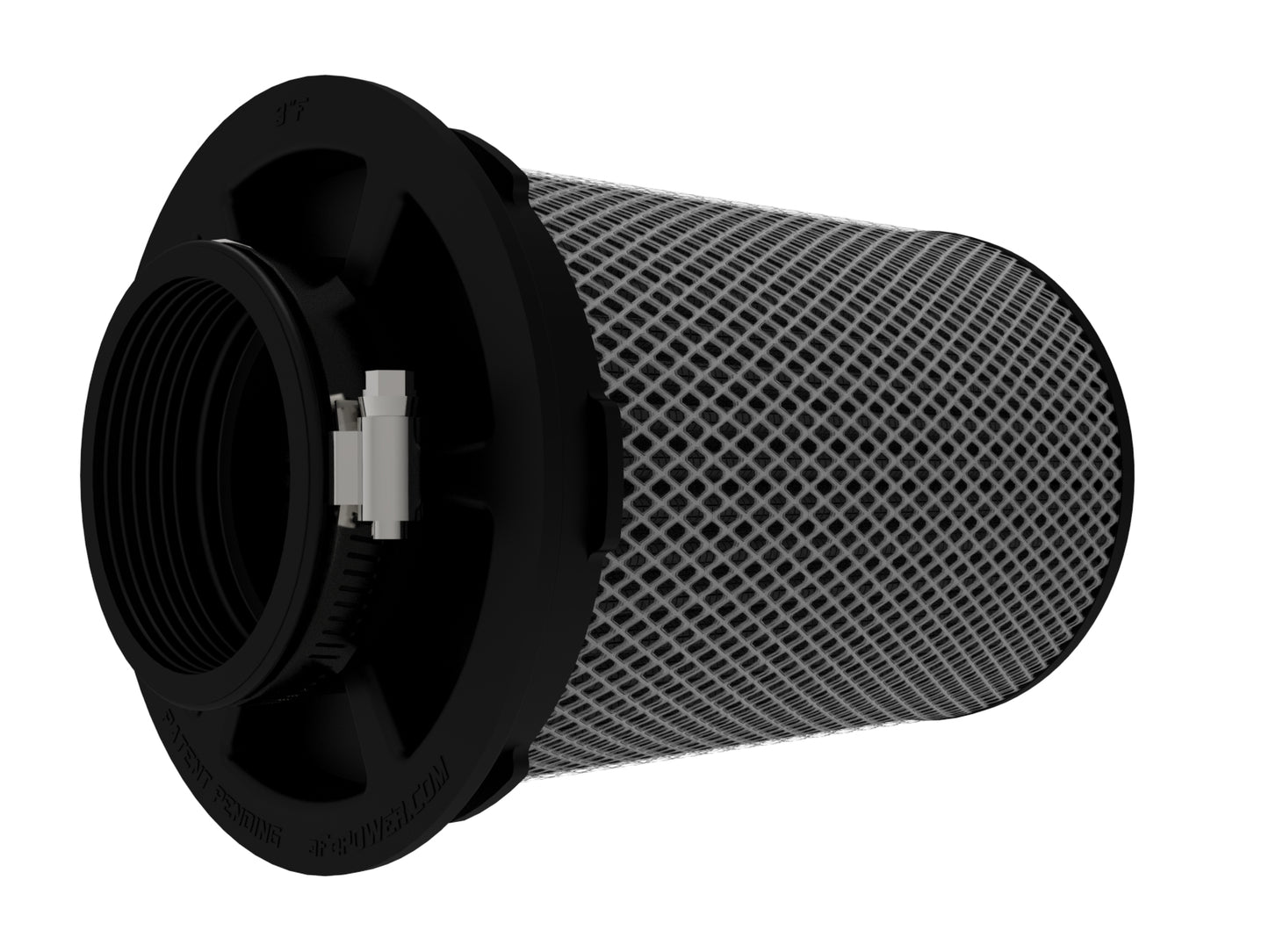 aFe Momentum Intake Replacement Air Filter w/ Black Pro 5R Media (Pair) - Flange Inside Diameter 3 in, Height 8 in