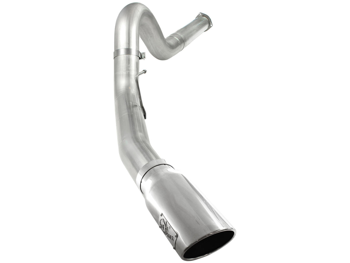 aFe ATLAS 5 IN Aluminized Steel DPF-Back Exhaust System w/Polished Tip - Ford 2011-2014 6.7L