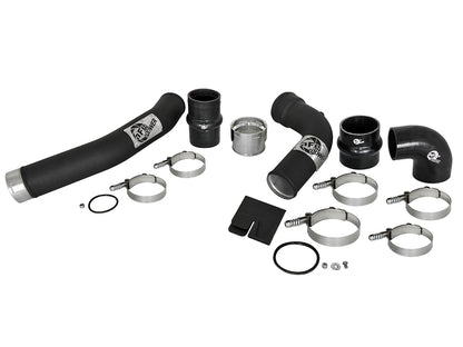 aFe BladeRunner 3 IN Aluminum Hot and Cold Charge Pipe Kit Black - Ford 2017-2022 6.7L