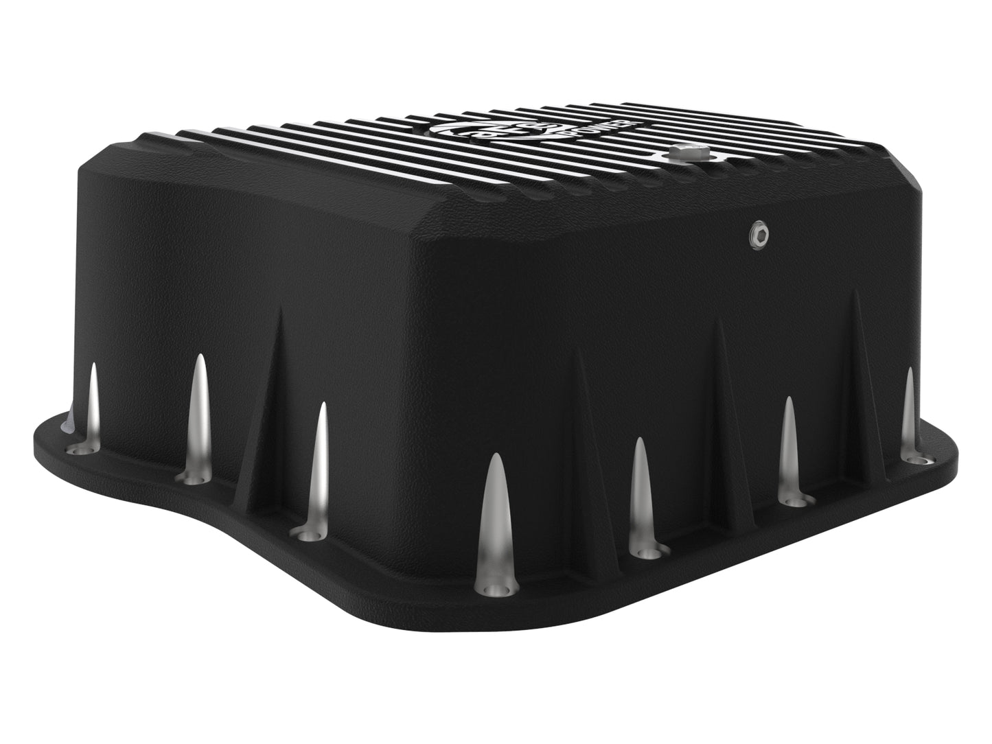 aFe Pro Series Transmission Pan Black w/ Machined Fins - Dodge 1994-2007 5.9L