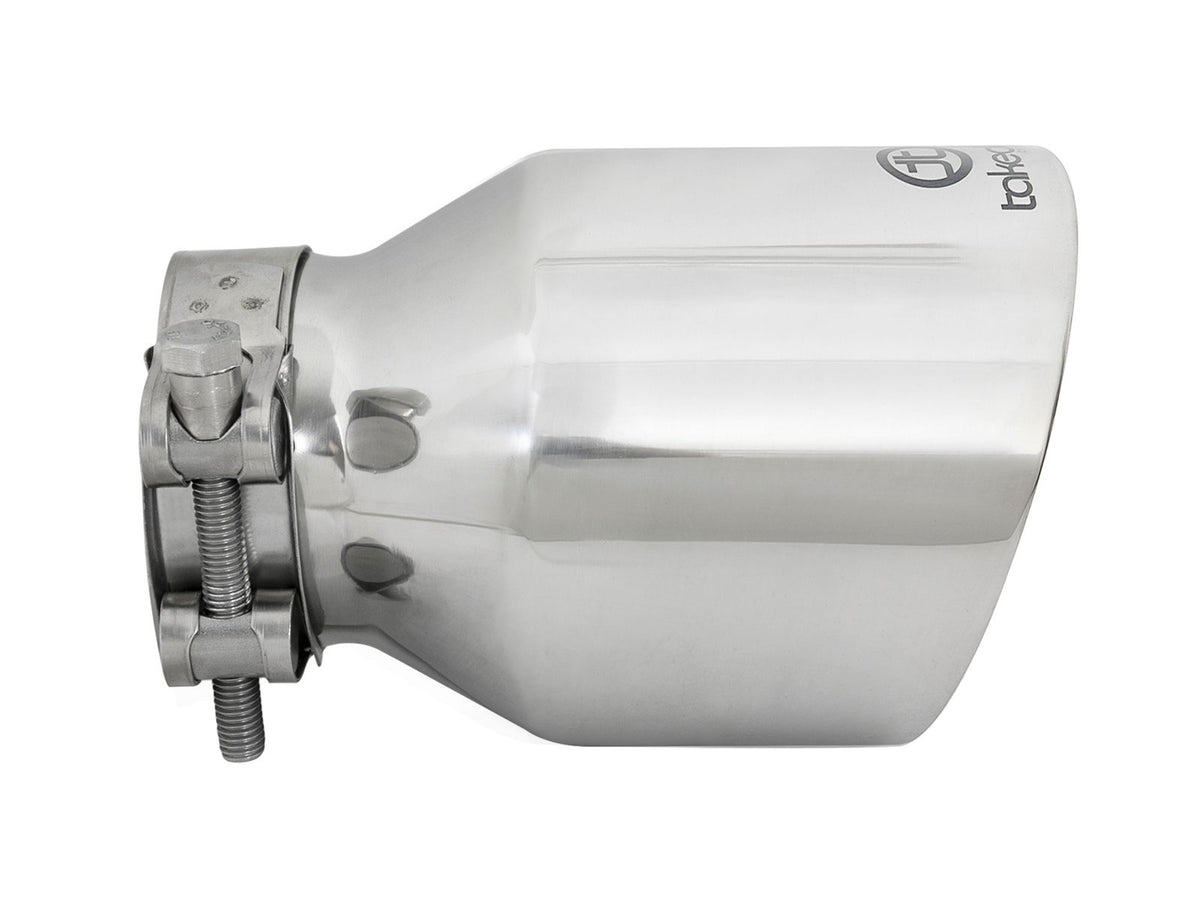 aFe Takeda 304 Stainless Steel Clamp-on Exhaust Tip Polished - 49T25404-P061