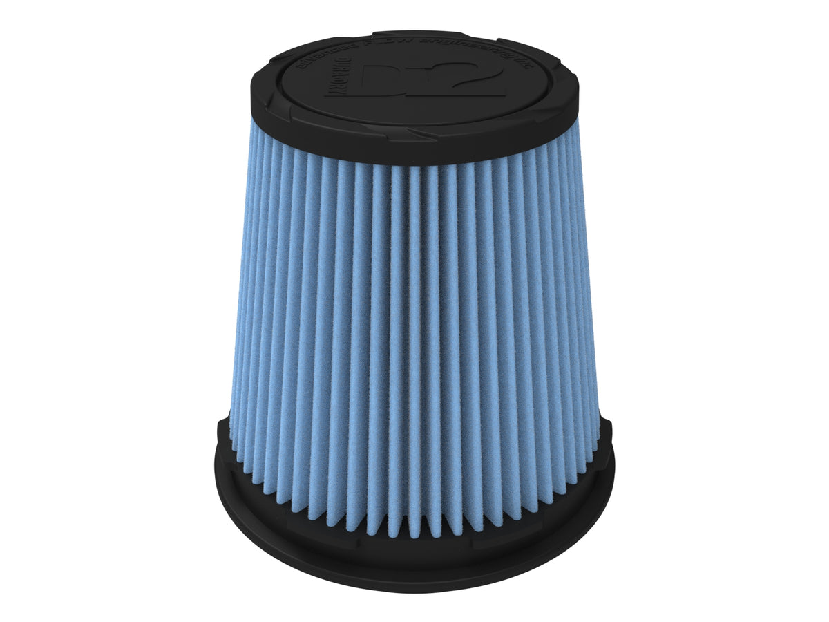 aFe Momentum Intake Replacement Air Filter w/ D2 Dura-Dry Media - Flange Inside Diameter 4.50 in, Base Diameter 6 in