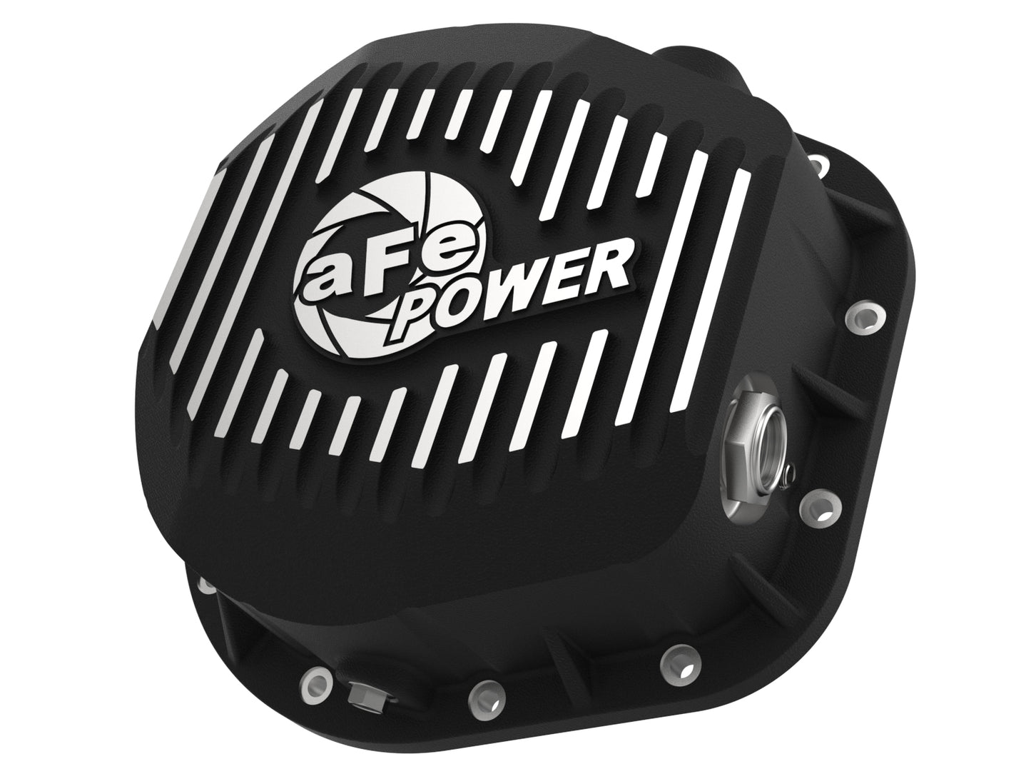 aFe Pro Series Differential Cover Black w/ Machined Fins