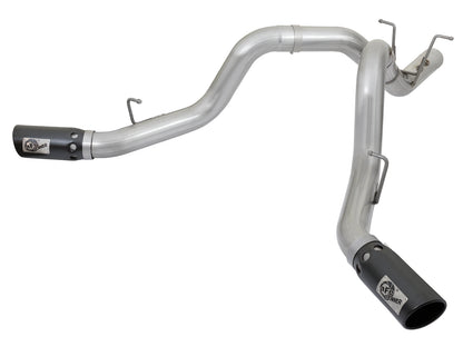 aFe ATLAS 4 IN Aluminized Steel DPF-Back Exhaust System w/ Black Tip - Chevy/GMC 2017-2019 6.6L