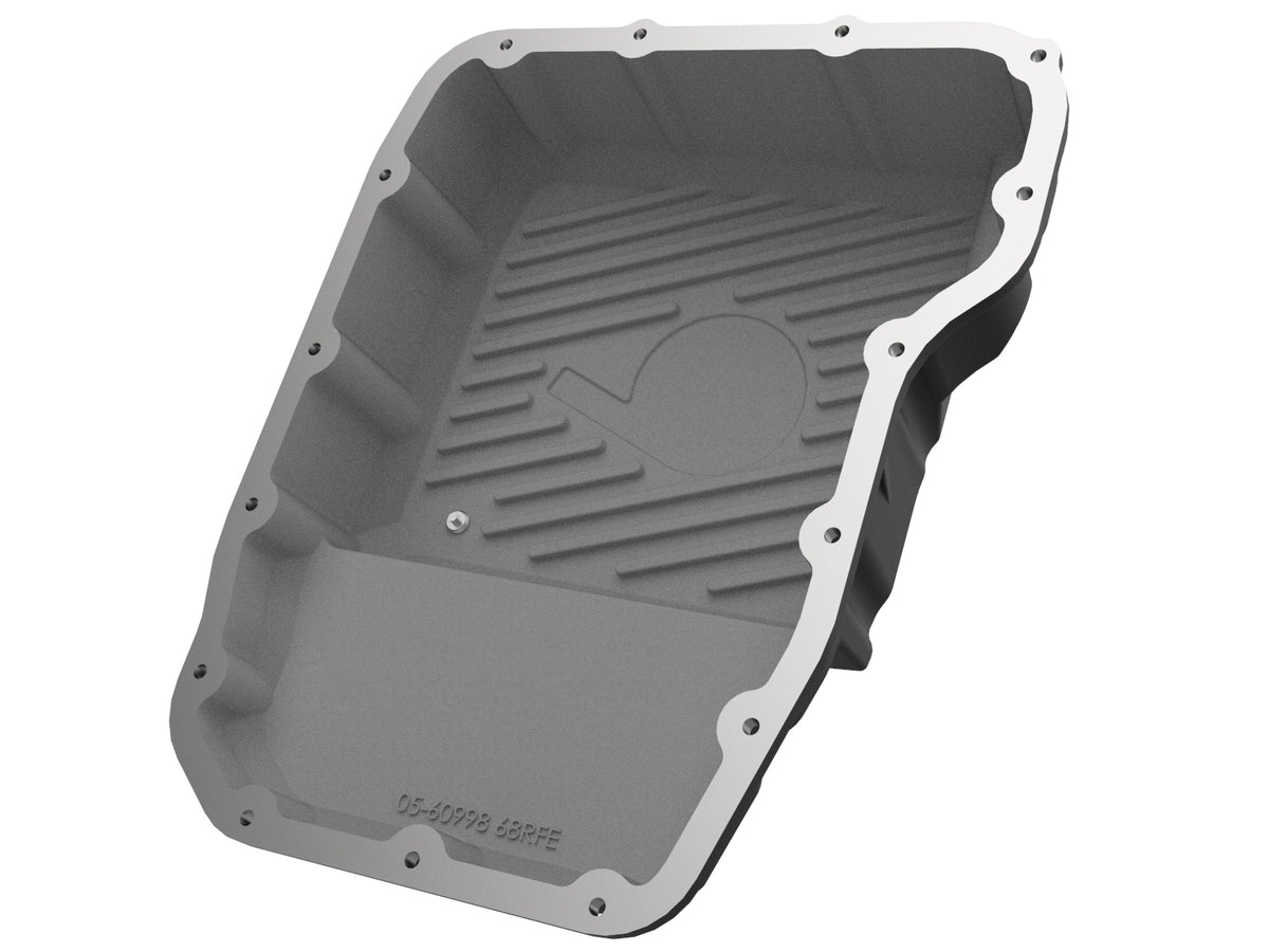 aFe Pro Series Transmission Pan Black w/ Machined Fins - Dodge/Ram 2007-2024 6.7L