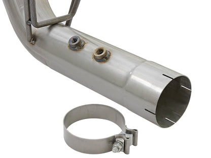 aFe ATLAS 4 IN Aluminized Steel DPF-Back Exhaust System w/ Polished Tip - Chevy/GMC 2017-2019 6.6L - 49-04086-P