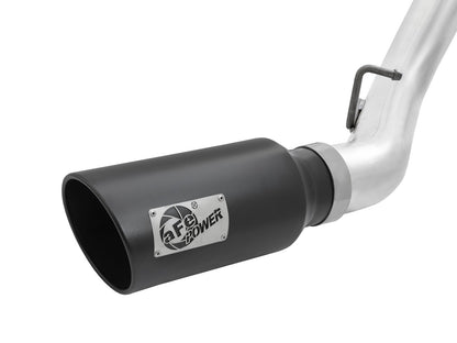 aFe ATLAS 4 IN Aluminized Steel DPF-Back Exhaust System w/Black Tip - Chevy/GMC 2016 6.6L