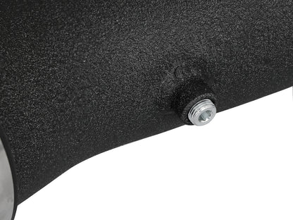 aFe BladeRunner 3 IN Aluminum Hot Charge Pipe Black - Ford 2017-2022 6.7L