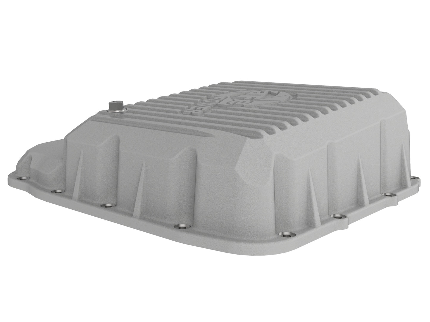 aFe Street Series Transmission Pan Raw w/ Machined Fins - Dodge/Ram 2007-2024 6.7L