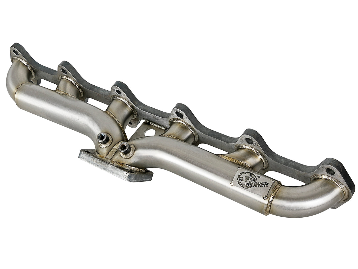 aFe Twisted Steel 304 Stainless Header w/ T4 Turbo Manifold