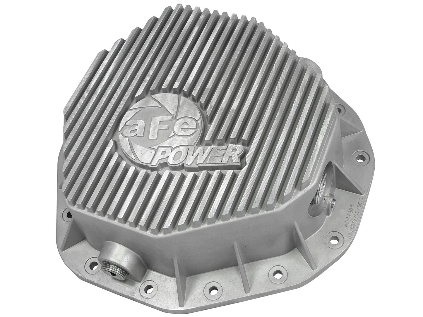 aFe Street Series Rear Differential Cover Raw w/ Machined Fins - Dodge/Ram 2003-2013 5.7L/5.9L