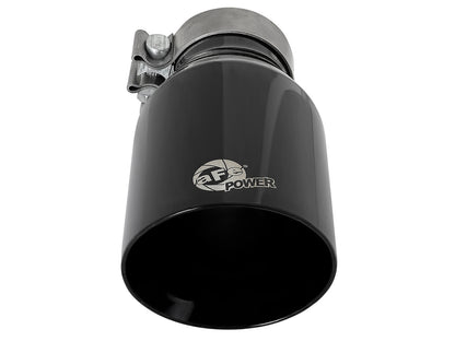 aFe MACH Force-Xp 304 Stainless Steel Clamp-on Exhaust Tip Black - 49T30454-B092