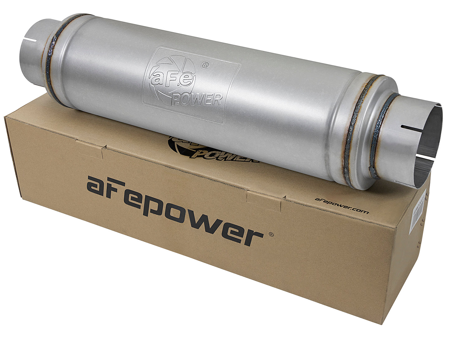 aFe ATLAS 5 IN Aluminized Steel Pass-Through Muffler