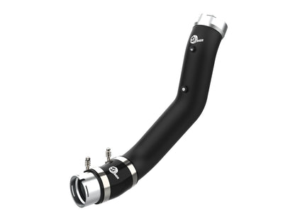 aFe BladeRunner 3-1/2 IN Aluminum Cold Charge Pipe Black - Chevy/GMC 2020-2023 6.6L