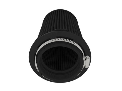 aFe Momentum Intake Replacement Air Filter w/ Black Pro 5R Media - Flange Inside Diameter 3.5 in, Base Diameter 5 in