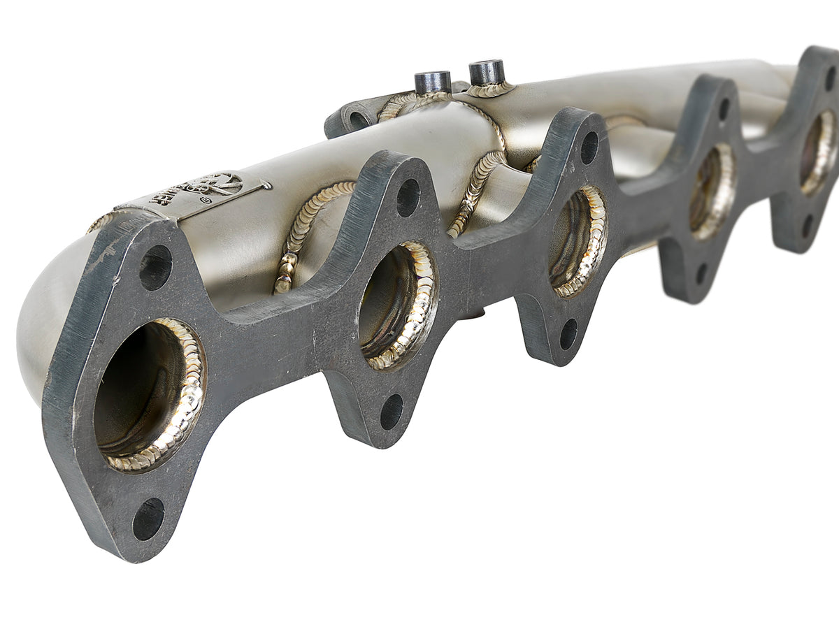 aFe Twisted Steel 304 Stainless Steel Header and (T3) Turbo Manifold