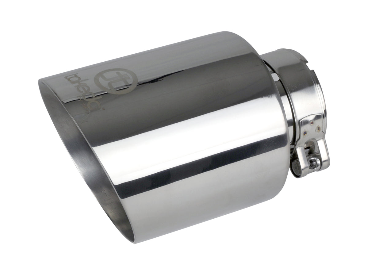 aFe Takeda 304 Stainless Steel Clamp-on Exhaust Tip Polished - 49T25454-P07