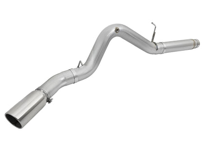 aFe ATLAS 5 IN Aluminized Steel DPF-Back Exhaust System w/Polished Tip - Chevy/GMC 2016 6.6L
