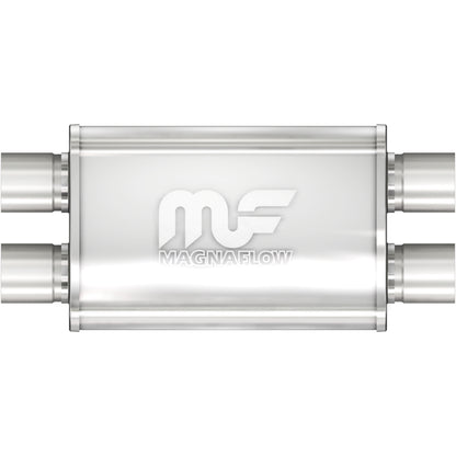 MagnaFlow 2.25 in/2.25 in Dual/Dual; 4 in x 11 in x 9 in Body Muffler 11378