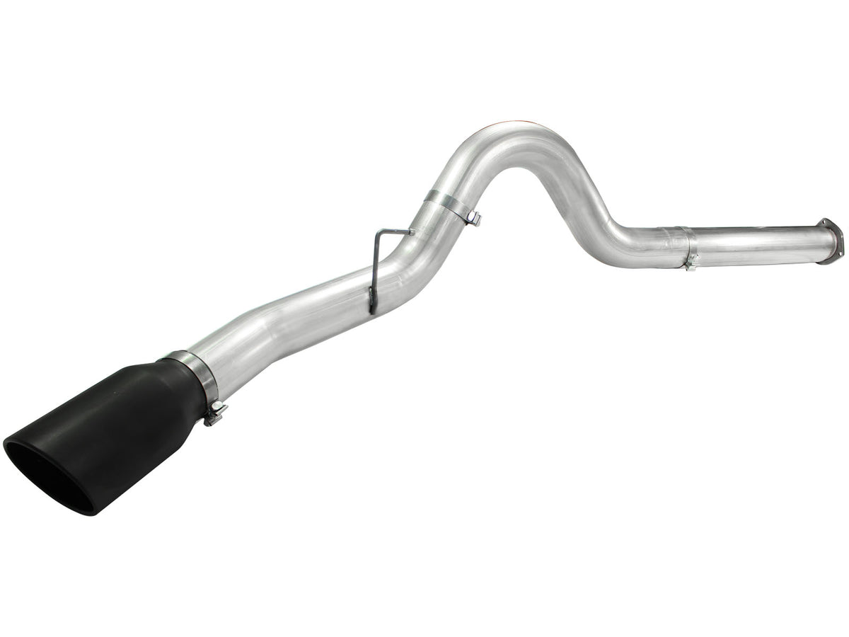 aFe ATLAS 5 IN Aluminized Steel DPF-Back Exhaust System w/Black Tip - Ford 2011-2014 6.7L