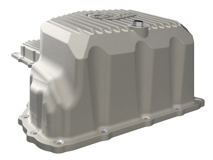 aFe Street Series Engine Oil Pan Raw w/ Machined Fins - Chevy/GMC 2020-2026 6.6L