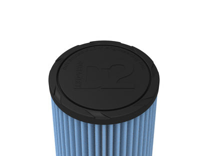 aFe Universal Clamp-On Air Filter w/ D2 Dura-Dry Media - 21-35035V