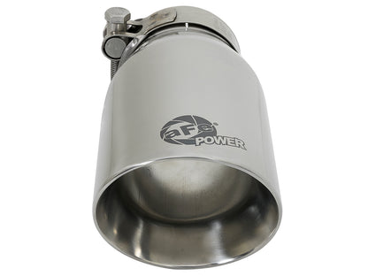 aFe MACH Force-Xp 304 Stainless Steel Clamp-on Exhaust Tip Polished - 49T25354-P07