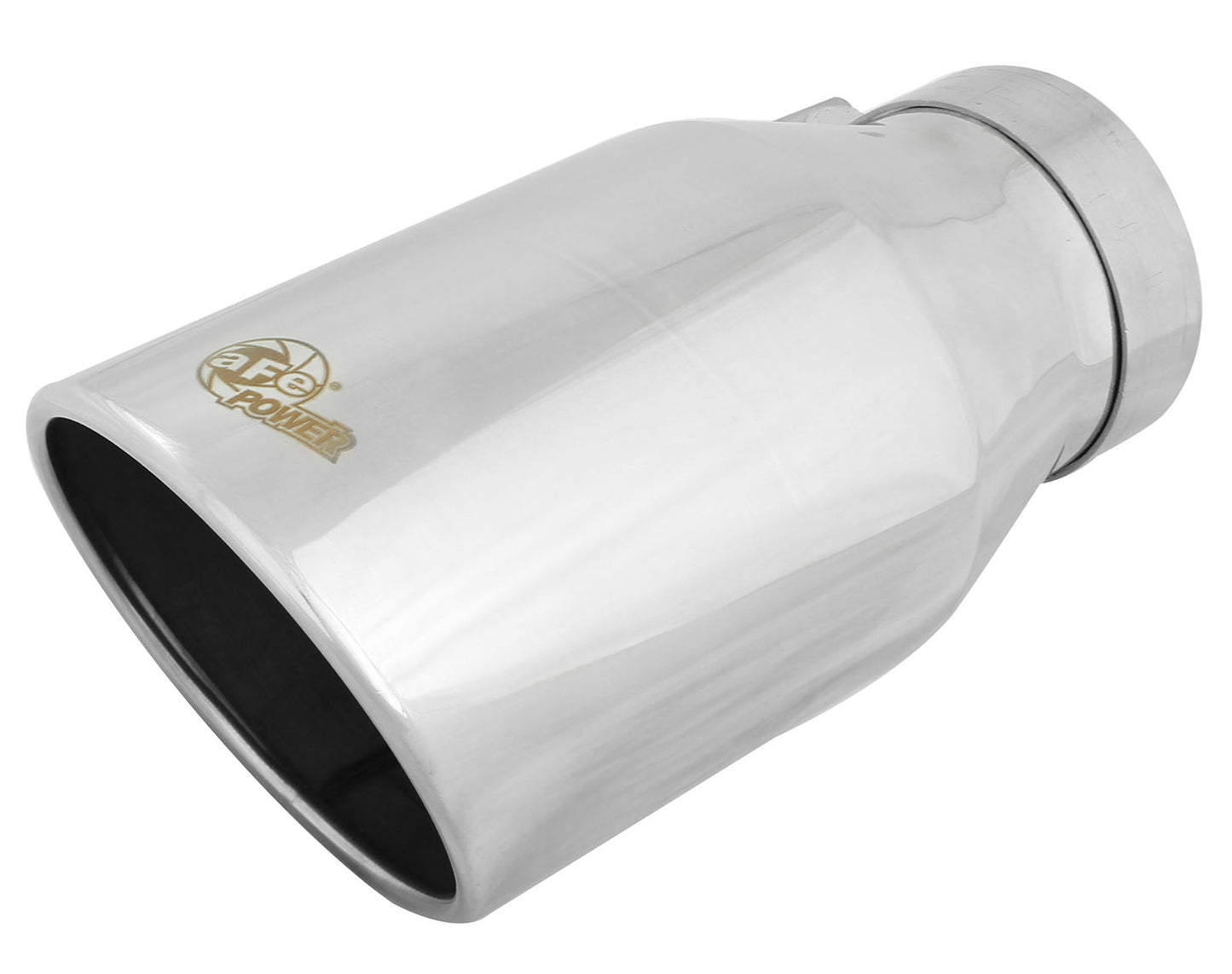 aFe MACH Force-Xp 304 Stainless Steel Clamp-on Exhaust Tip Polished - 49T40604-P12
