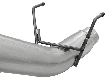 aFe Large Bore-HD 5 IN 409 Stainless Steel DPF-Back Exhaust System w/Black Tip - Ram 2013-2018 6.7L - 49-42039-B