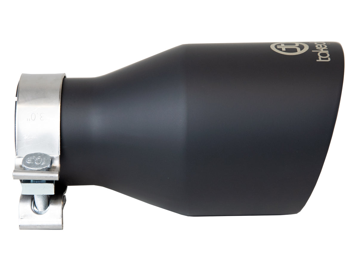 aFe Takeda 409 Stainless Steel Clamp-on Exhaust Tip Black - 49T30504-B09
