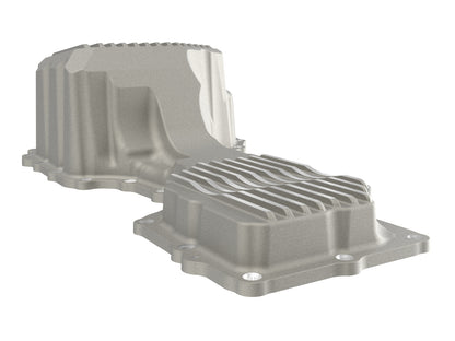 aFe Street Series Engine Oil Pan Raw w/ Machined Fins - Chevy/GMC 2017-2019 6.6L